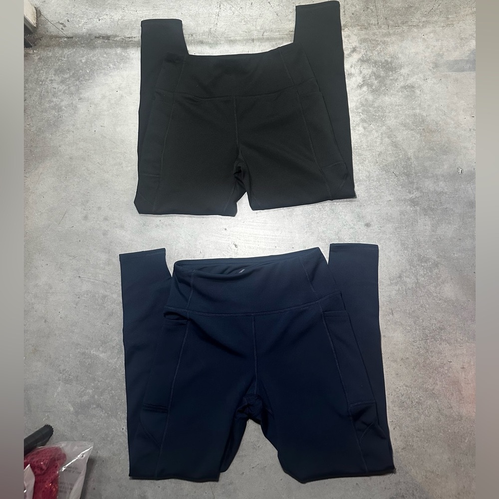 BSP Black and blue Performance Leggings